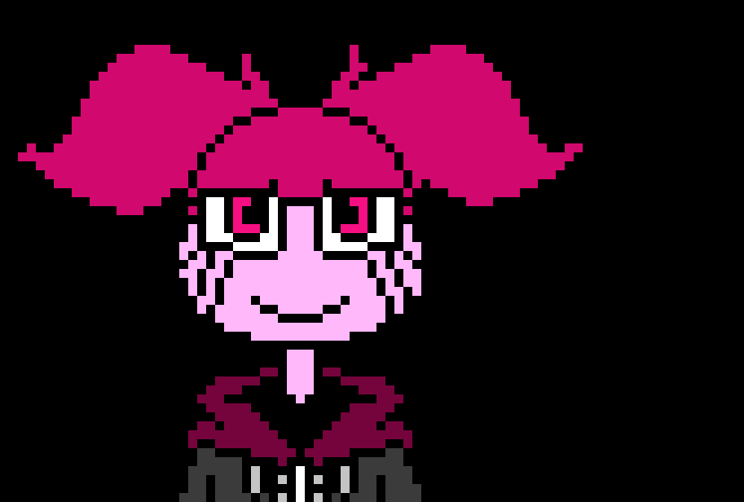 [baf04b] {She bends her arms and swings her scythe (The Gem Rujuvenator) at Chara and Frisk!