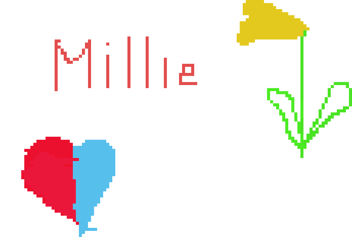 [9664c4] Millie flower and heart