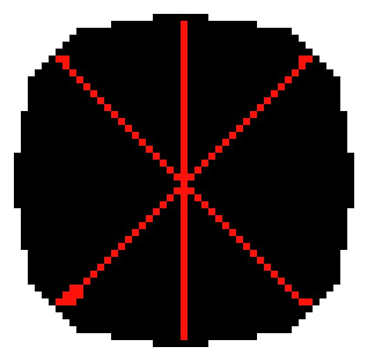 [9664c4]  a black circle with red stuff pixel art on google images