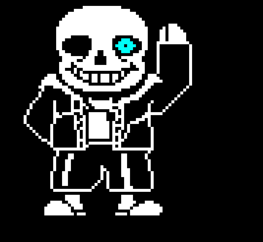 [9664c4] black and white sans fight arm