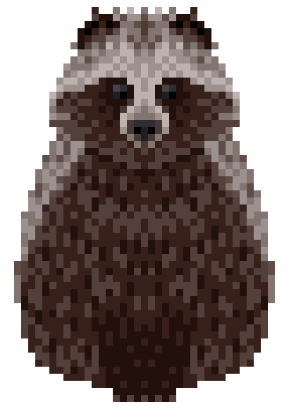 [21c5d4] I made some detailed pixel art on a tanuki...