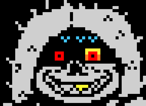 [71ea35] *slams leb tot he walls then he would throw him down a long box that feels like it would never end blue and orange bons would spawn from up and bottom red bones would come from the top and bottem*