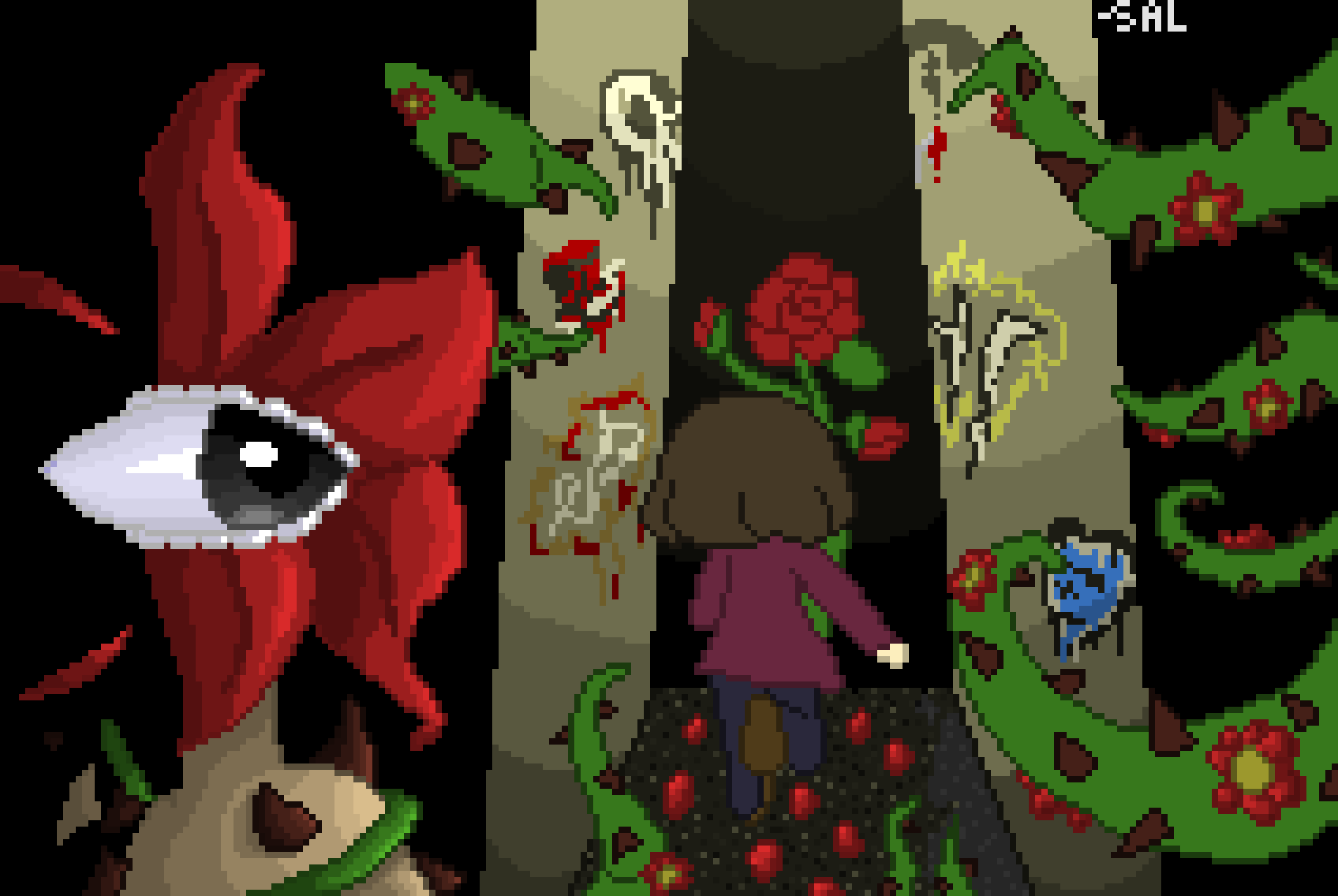 [f7c573] the graffiti on the wall, and the walls themselves, were really annoying to shade