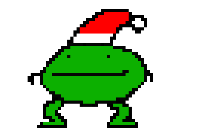 [010383] Christmas Frog