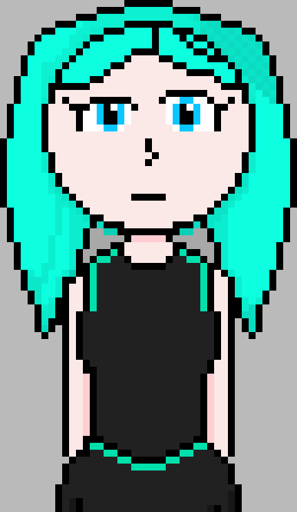 [90896a] *As the effects of the stairs presumedly wear off, she stares at this grey thing in confusion. She walks further into the room but tries to keep her distance from it. However, she does try to see if she can read the binary flying from it, or if it's just random.*