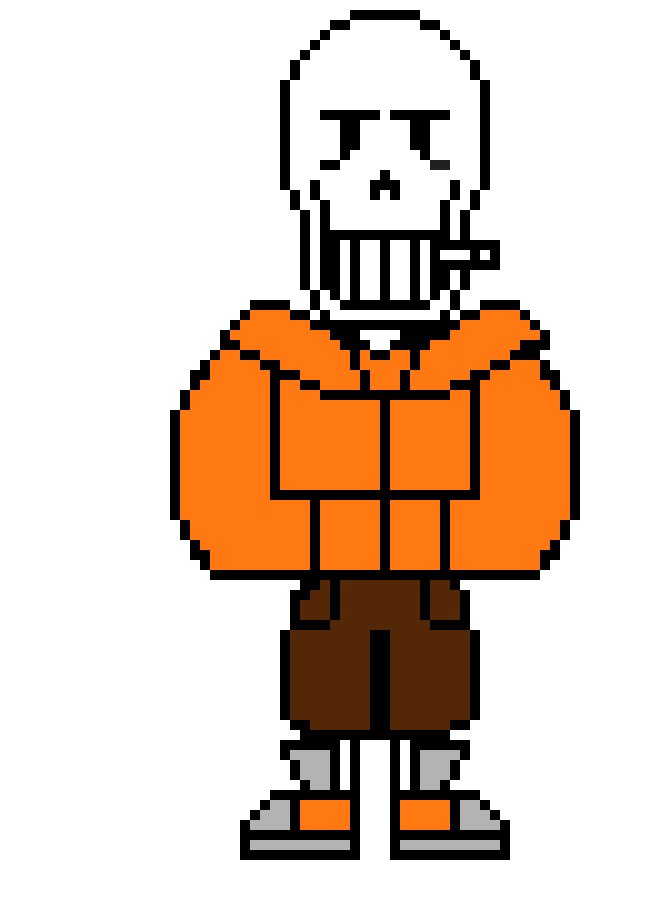 [9ddb06] underswap papyrus front sprite