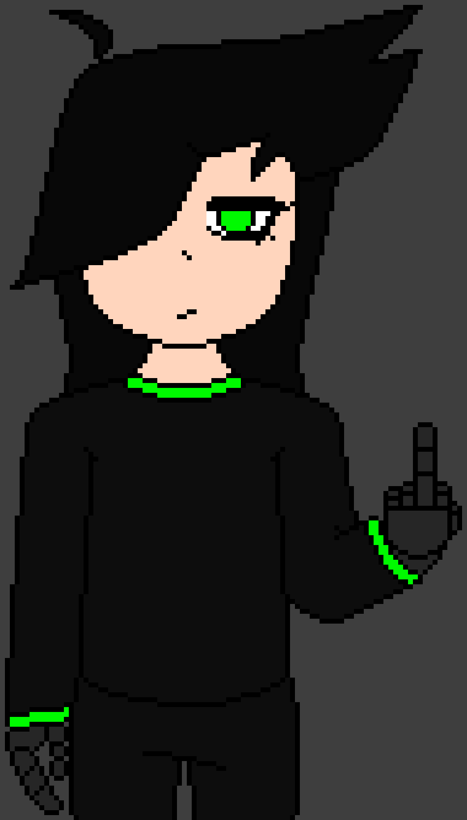 [b5f06d] *Change to Matrix form* ... *Proceed to show middle finger to her life*