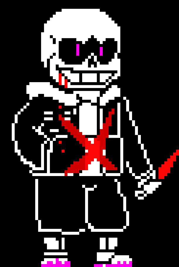 [2b9834] (teleports behind error and slashes his back)...--- sans/shadow