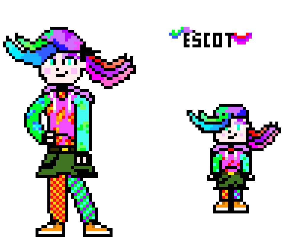 [9a5d42] Escot sprite upside down dream