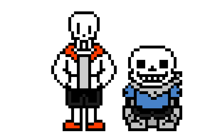 [b60944] revertedreverttale sans and papyrus skele bros