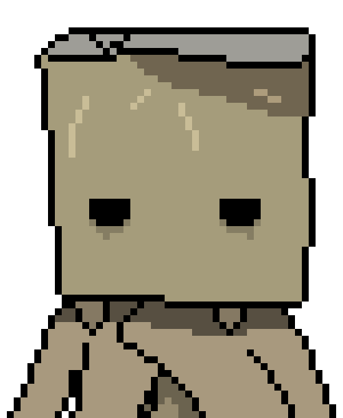 [36aacc] *He puts the bag back on. He leaves.*}Mono