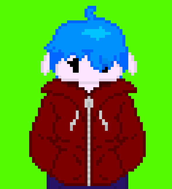 [c8bb2d] -becomes smol and sits on beans head -