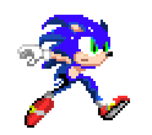[10304b] True BlueModern sonic running