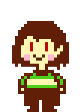 [96ca9c] *half backwards gaster blaster*-Confusiontail Chara