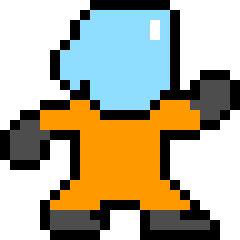 [9664c4] OrangeAstronautRightWalking