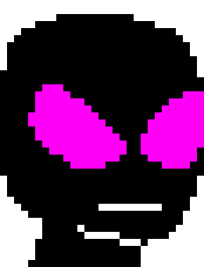 [05b0c1] *Battle Theme plays**-500 hp* Agh! Nice one. But GET A LOAD OF THIS! *A purple glow appears, and he is in ten places at once. All of them send dark purple bullets at Kora*