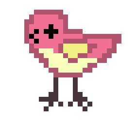 [9a4faa] Sprite!Bird_Pink&Yellow