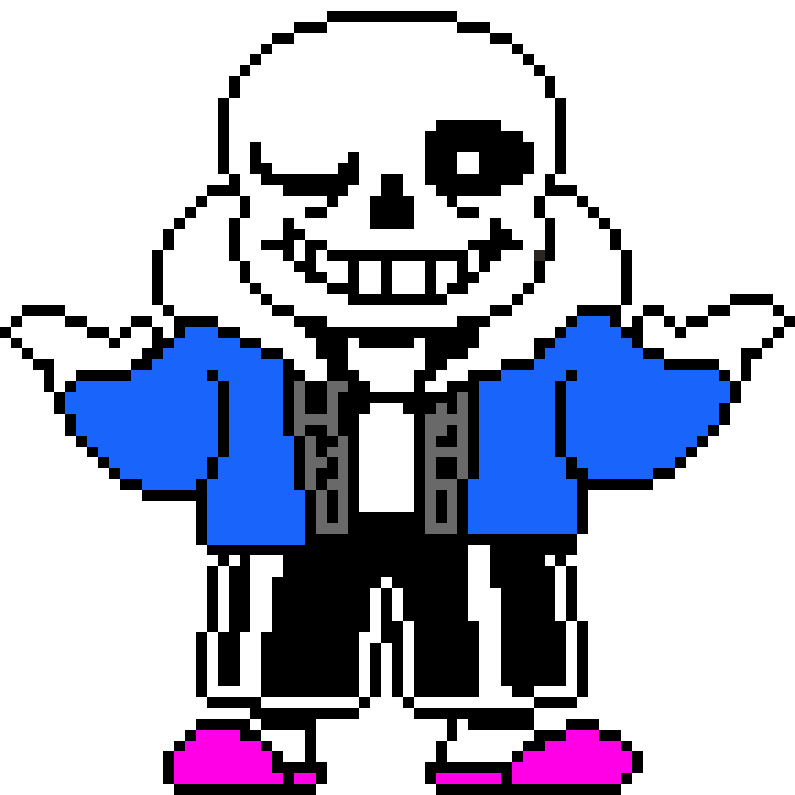 [109487] Sans Shrugging Sprite (Colored!) (KamuiSenketsu)