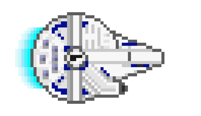 [45d928] -The Falcon takes off from the far reaches of pam and flies over to pam central...it lands in an open field-