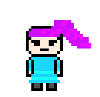 [9cd13c] danganronpa pixel sprite base:Laki