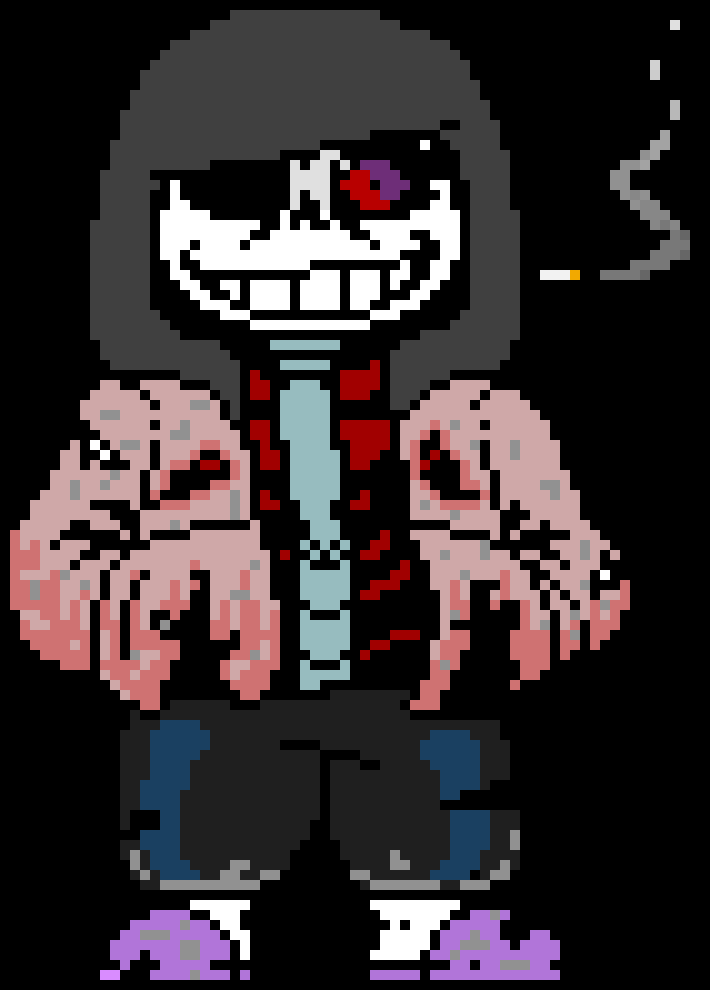 [000885] *Grabs black strings from his chest and strings up Error and Blerp*