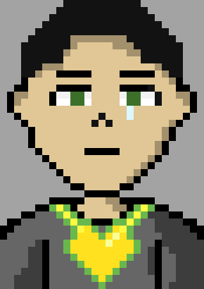 [90896a] *He stands and summons up the Real Knife.* ... So be it. *He grabs Ian by the collar of his jacket and takes a stab at him, aiming right for the forehead.*