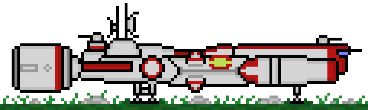 [2d8240] *Star Wars Republic Cruiser Landed(added detail)* -Pathfinder