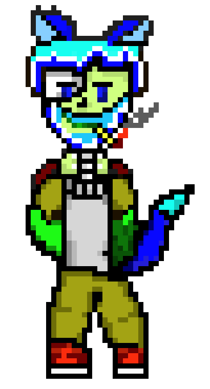 [04f305] im not blue... he gave me permission to his sprite