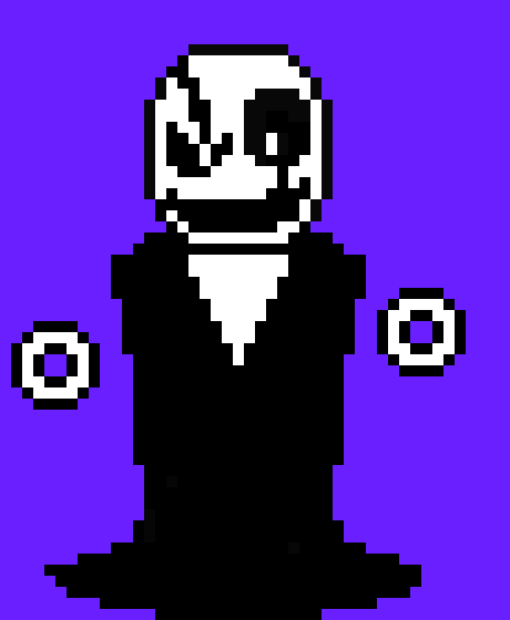 [2ef55a] Gaster-*Mus_smile plays as Mystery_Man vanished*