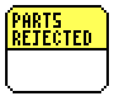 [9664c4] parts rejected