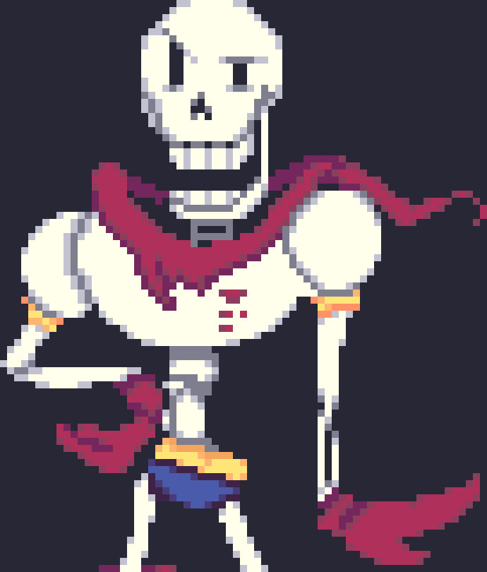 [39824d] papyrus seconds before you murder him in cold blood, literally tearing off his head: