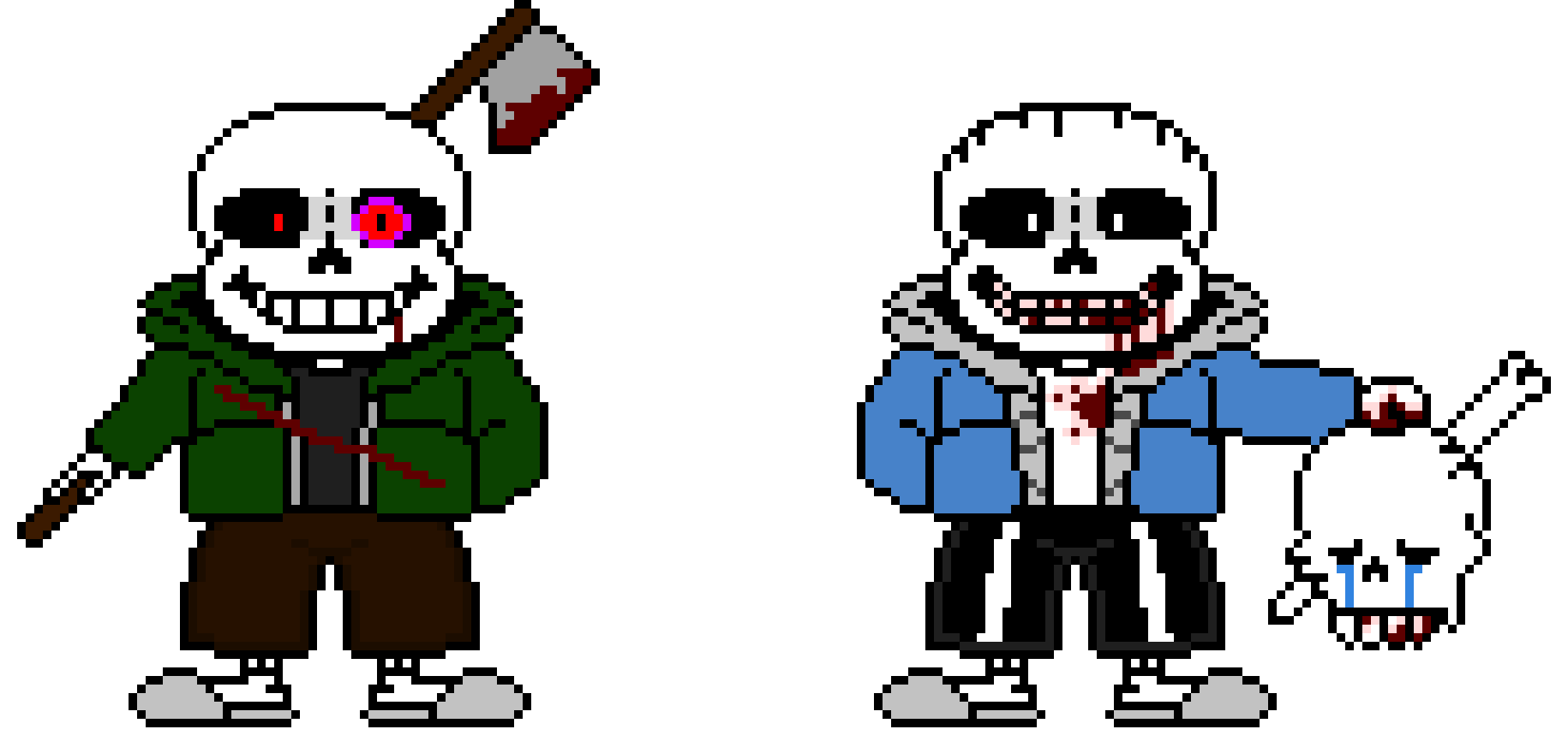 [0ab601] Insanity Duo/Different Yet Equal Insanity "Insanity!Tale Sans V.S Insanity!Sans"