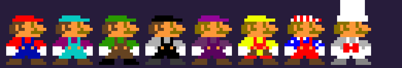 [a36a8f] smash bros mario skins 8bit