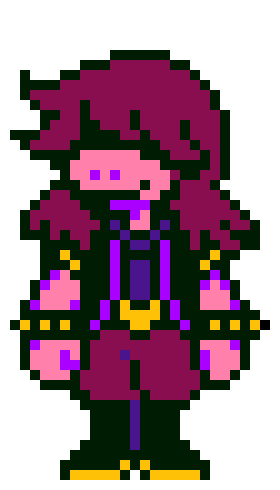 [4076f0] alright ima make the startled susie sprite. -susie (darkworld outfit) (Cleetus