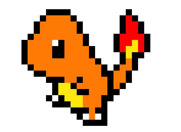 [c9a6fc] Charmander PIXEL ART