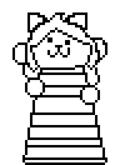 [0b51d0] Boom. Temmie sprite done. Free To use, just credit me. [Skeld]