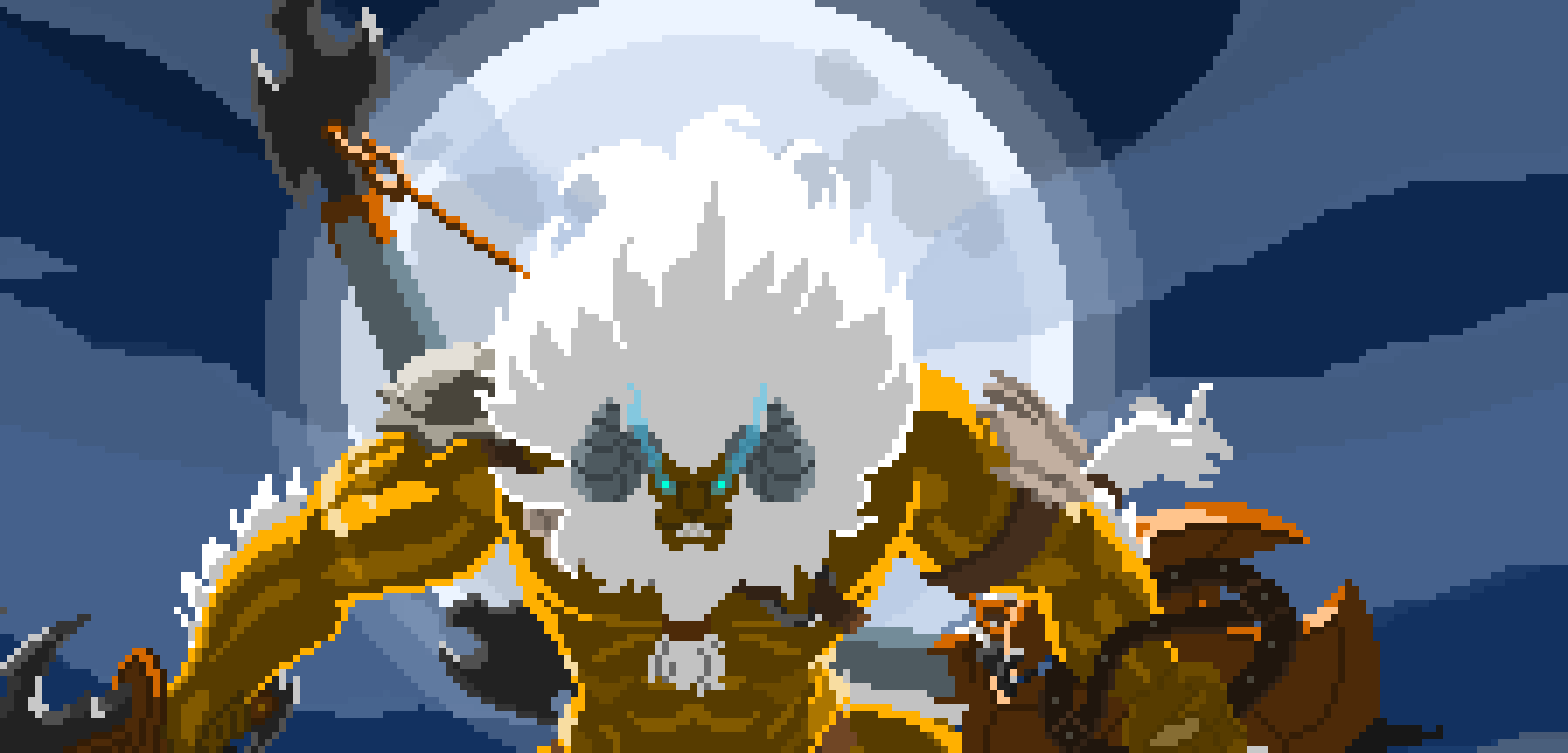 [4076f0] -the lynel stares blankly at em, huffing and puffing. Instinct kicks in, and the lynel charges at em- -Link (Cleetus