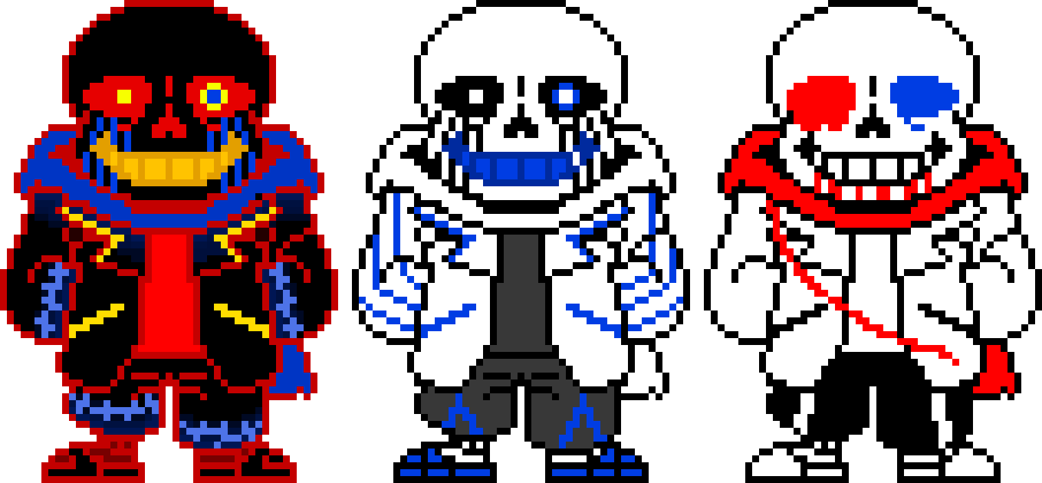 [6b847a] Underverse Error Sans, Error 404, And Geno Sans