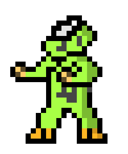 [16264a] 8bit fighter motorcyclist