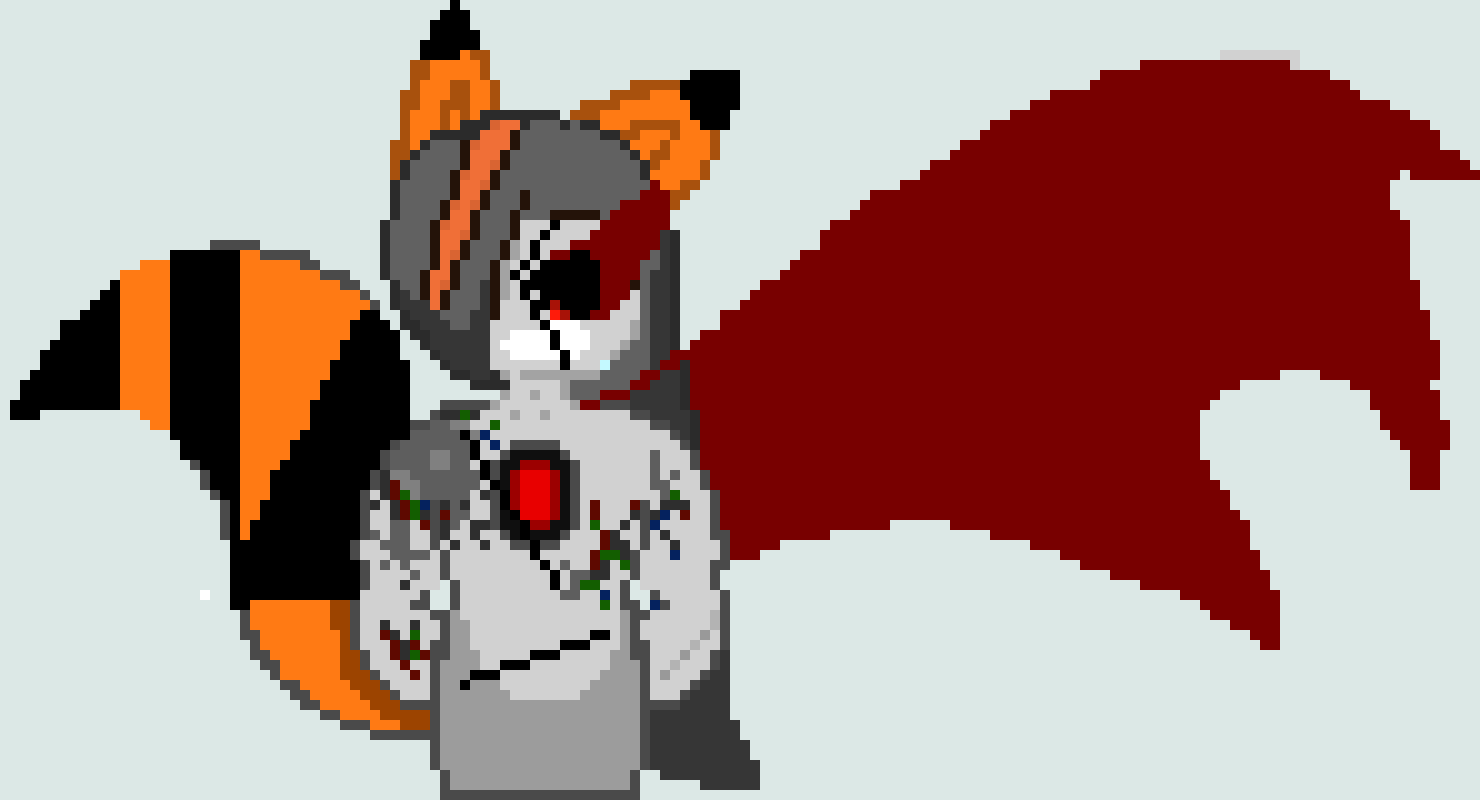 [d8d976] FINE! YOU ASKED FOR IT!!! *Picks him up with wing then smashes him rapidly*-Glitch Dreemurr
