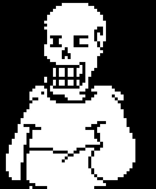 [843b57] *walks up to the human* Hey kiddo... -SWAP Papyrus