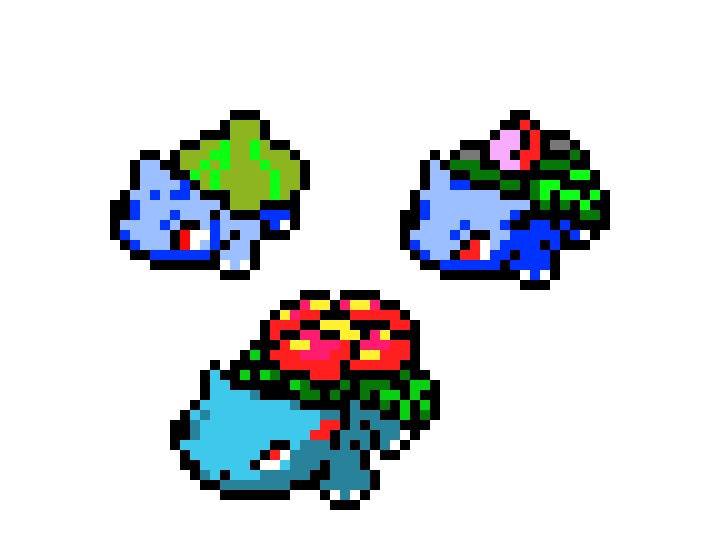 [9664c4] Bulbasaur's Evolutions