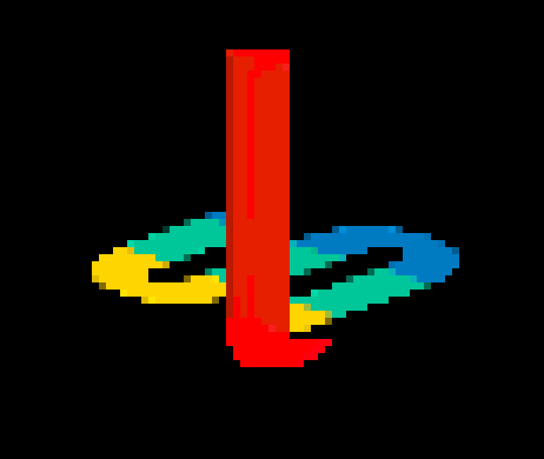 [21a56e] PlayStation 1 Logo Pixelated