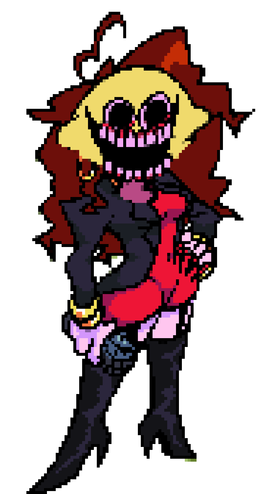 [990543] Listen, ok, the Import tool allows me to draw my characters an import them, or to import my extremely cursed Photoshops. Like this, for example. Tell me honestly, should I make Momster a mod?