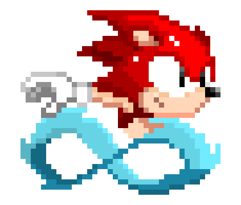 [855695] runs into the woods that smario lives and and stops by a shaded area and sits down)