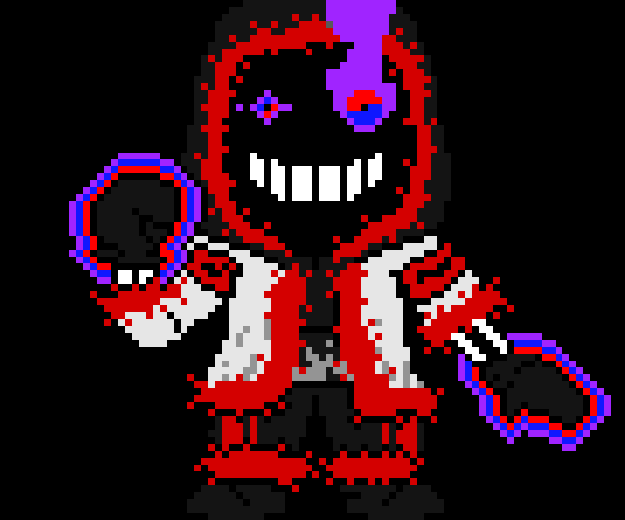[be2951] true determination dust sans-slashes shadow with a sord like dusttrust but it's red and then teleports out of there-