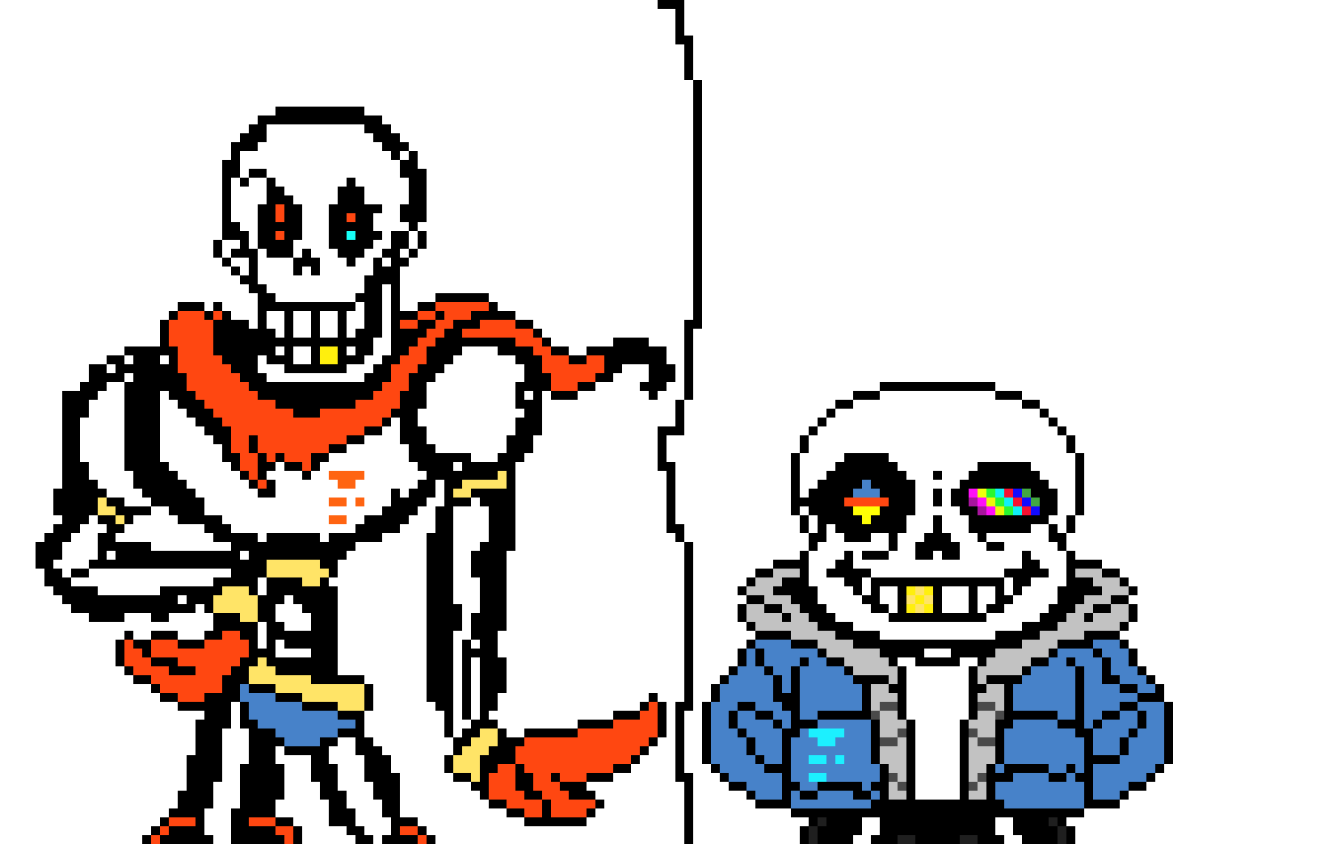 [705a21] Undertale Sans and Papyrus Battle Sprite.