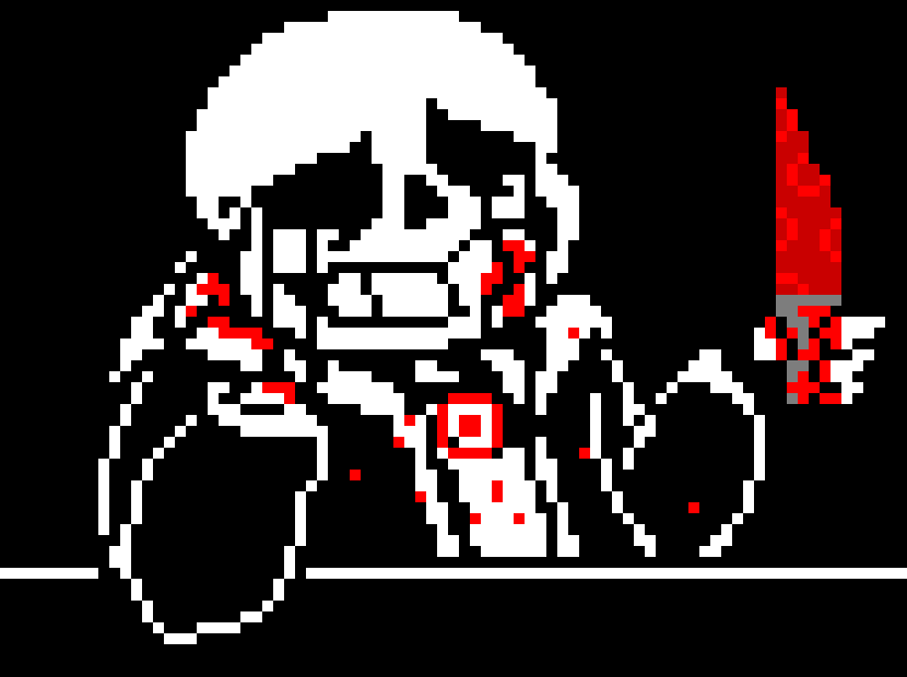 [11a9d7] -Walks up to papyrus and slashes his head off- -Shop Keeper Sans