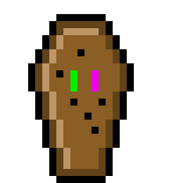 [4793a2] -the sounds of guns being shot comes from inside the coffin making holes in it-