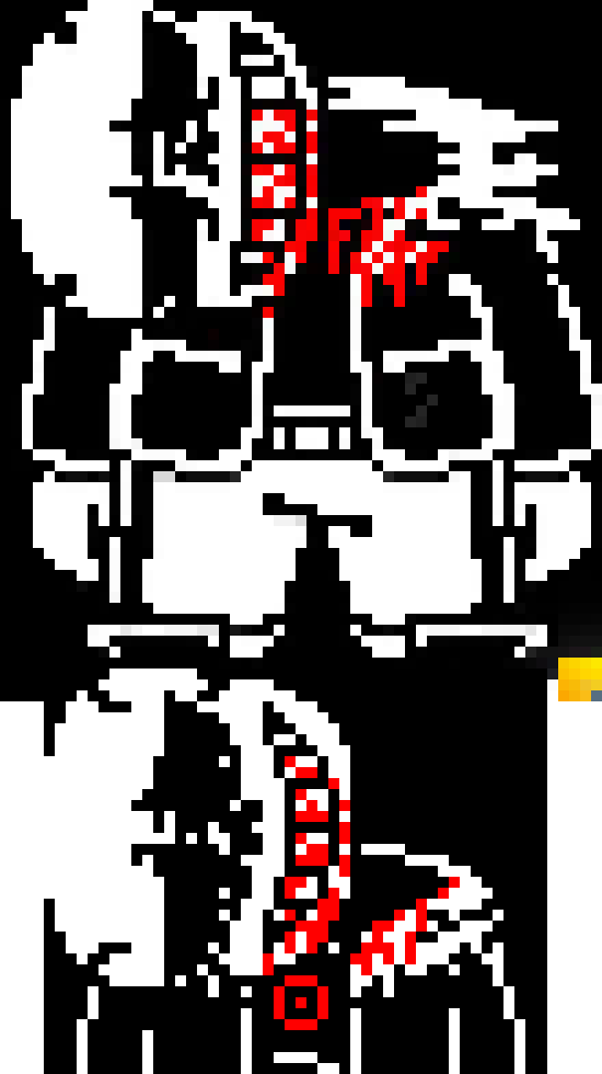 [583245] And well.. They "kinda" match but... Not perfectly..... Mainly to not just copy them too much and whatnot... But I still needed to stay in line with the AU, and whatnot... RIAEA, would have me fucking publicly executed or something.....